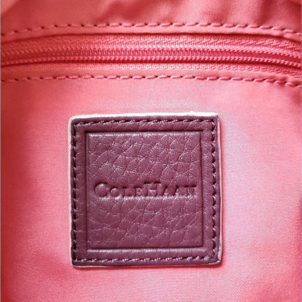 Cole Haan Purple Leather Satchel Shoulder Bag - Picture 11 of 11